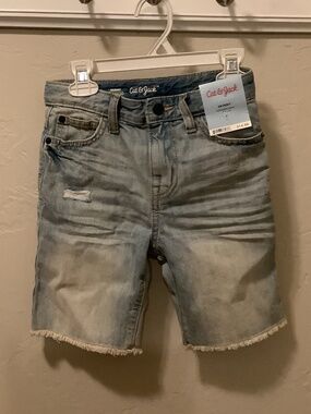 Kids cat and jack skinny adjustable waist size 7 shorts
